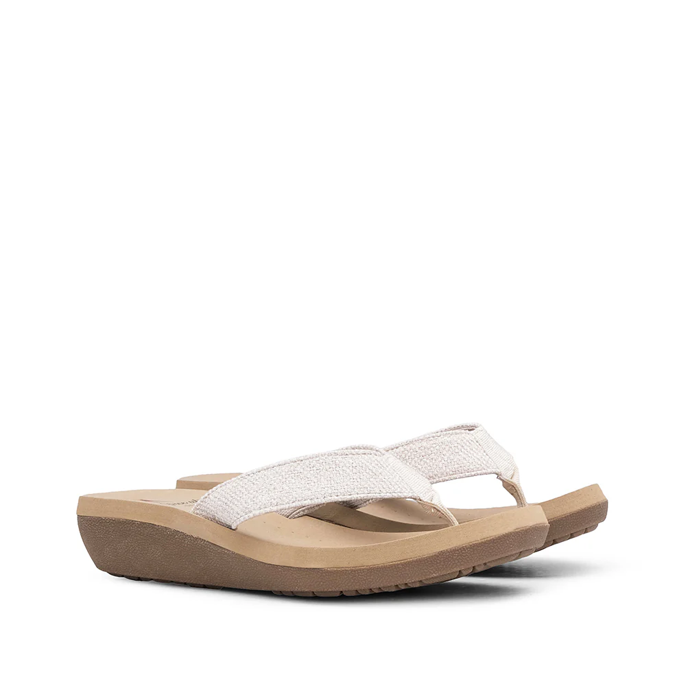 Chinelo Casual Mulher Bege - Image 2