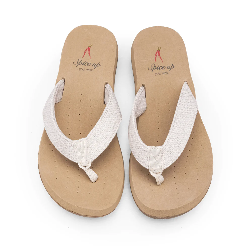 Chinelo Casual Mulher Bege - Image 5