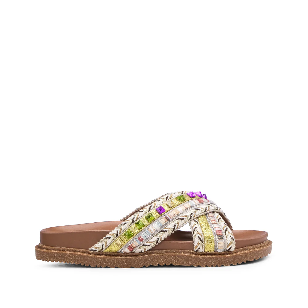 Chinelo Casual Mulher Bege
