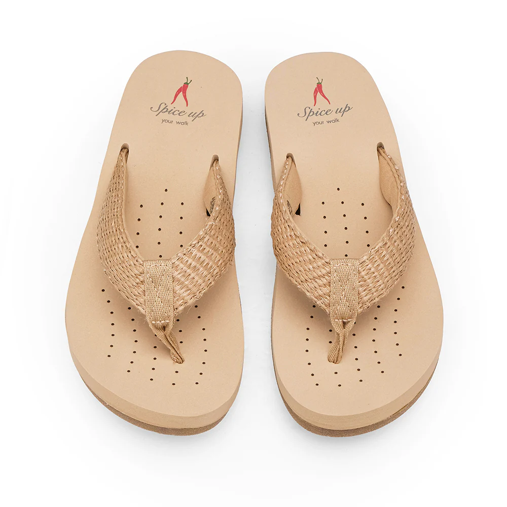 Chinelo Conforto Mulher Bege - Image 5