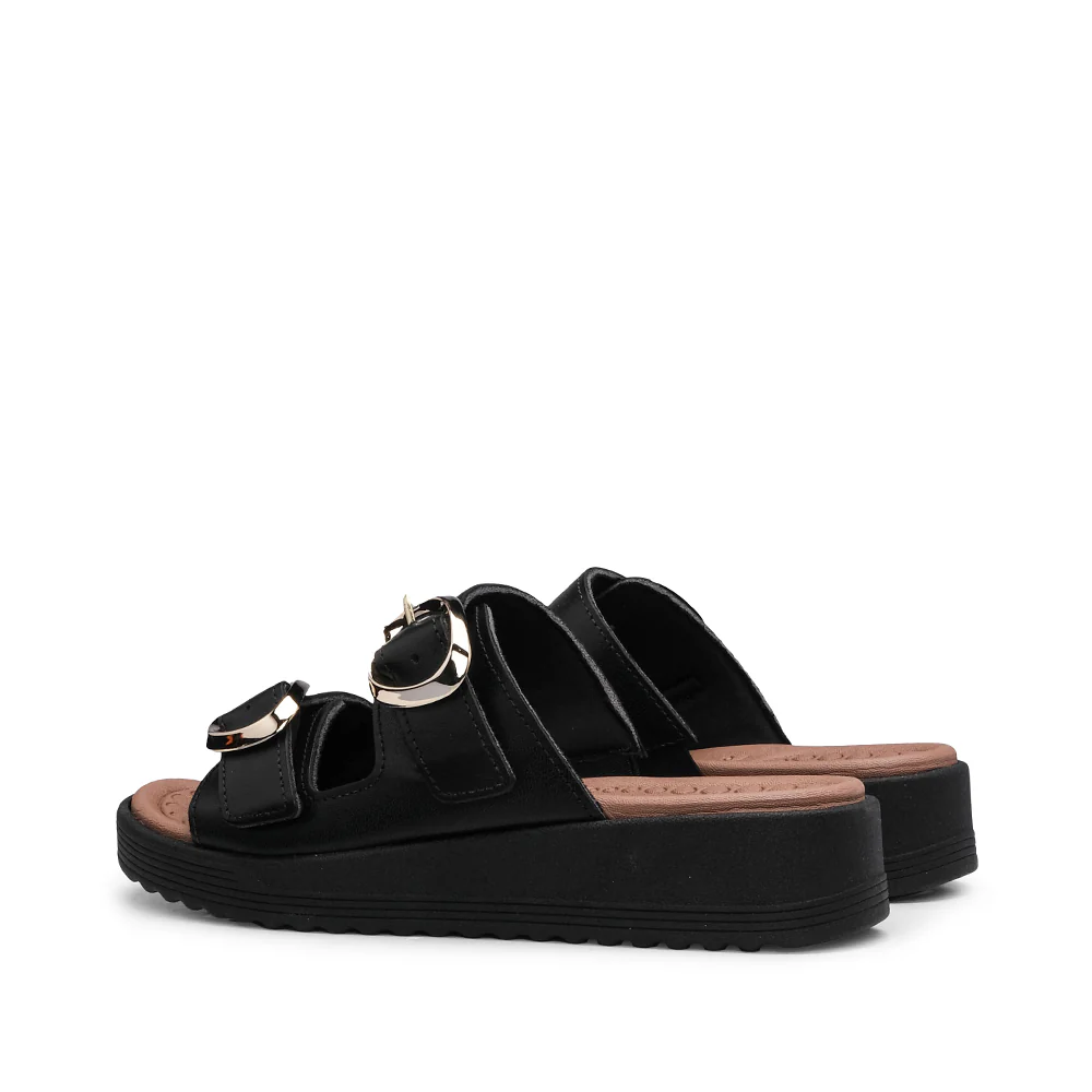 Chinelo Conforto Mulher Pele Preto - Image 3