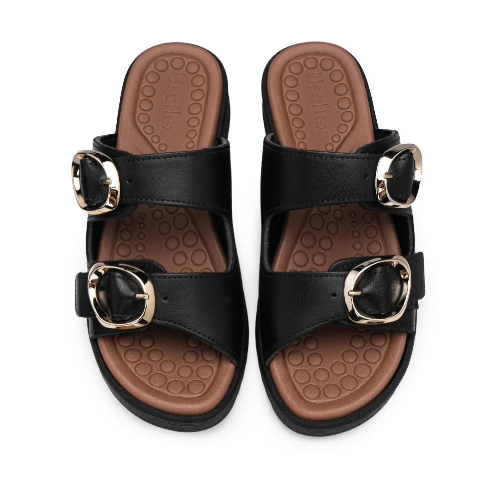 Chinelo Conforto Mulher Pele Preto - Image 5