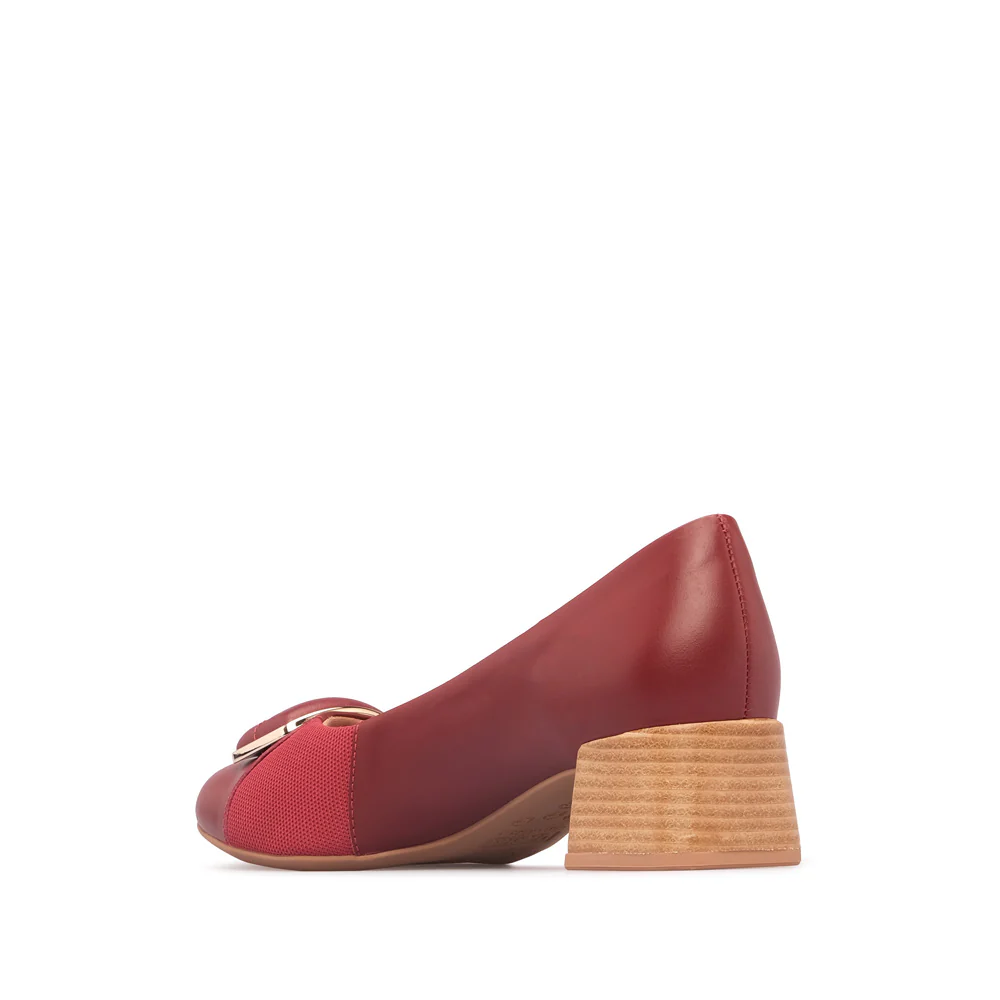 Sapato Casual Mulher Pele Vermelho - Image 4
