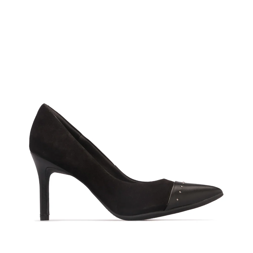 Sapato Salto Alto Mulher Nobuck Preto