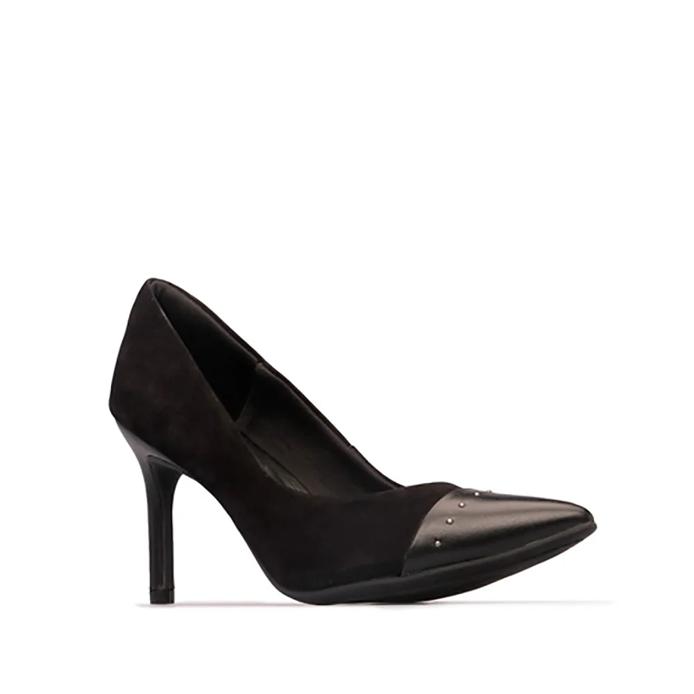 Sapato Salto Alto Mulher Nobuck Preto - Image 3