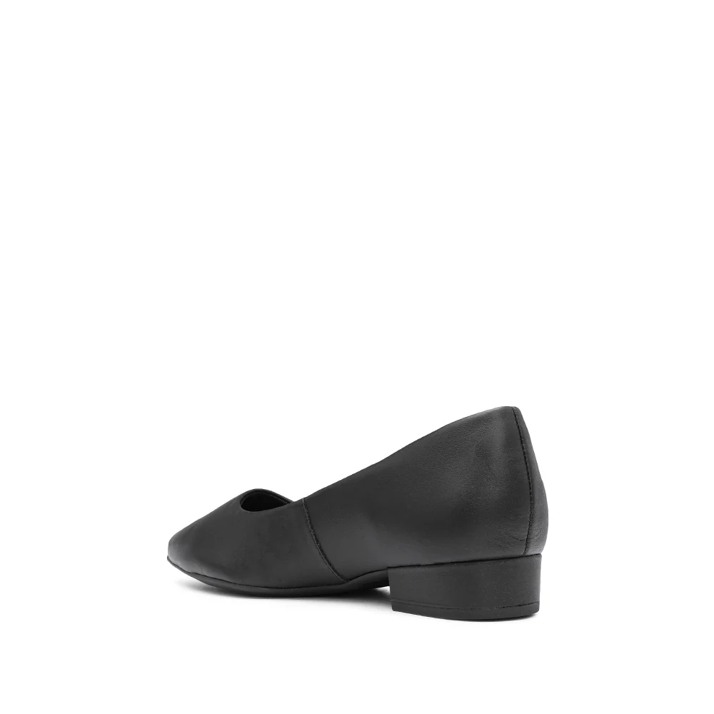 Sapato Salto Raso Mulher Pele Preto - Image 4