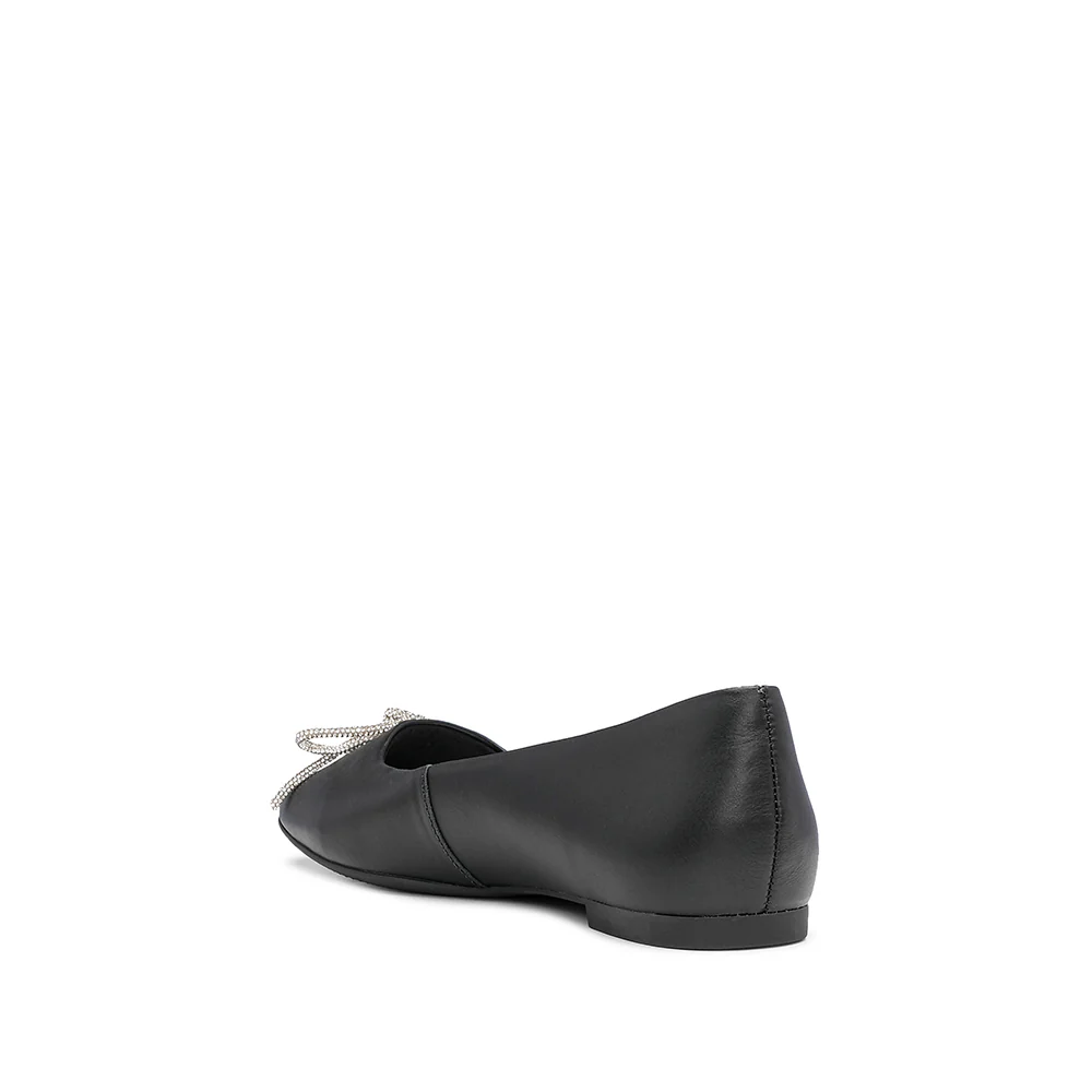Sapato Salto Raso Mulher Pele Preto - Image 4