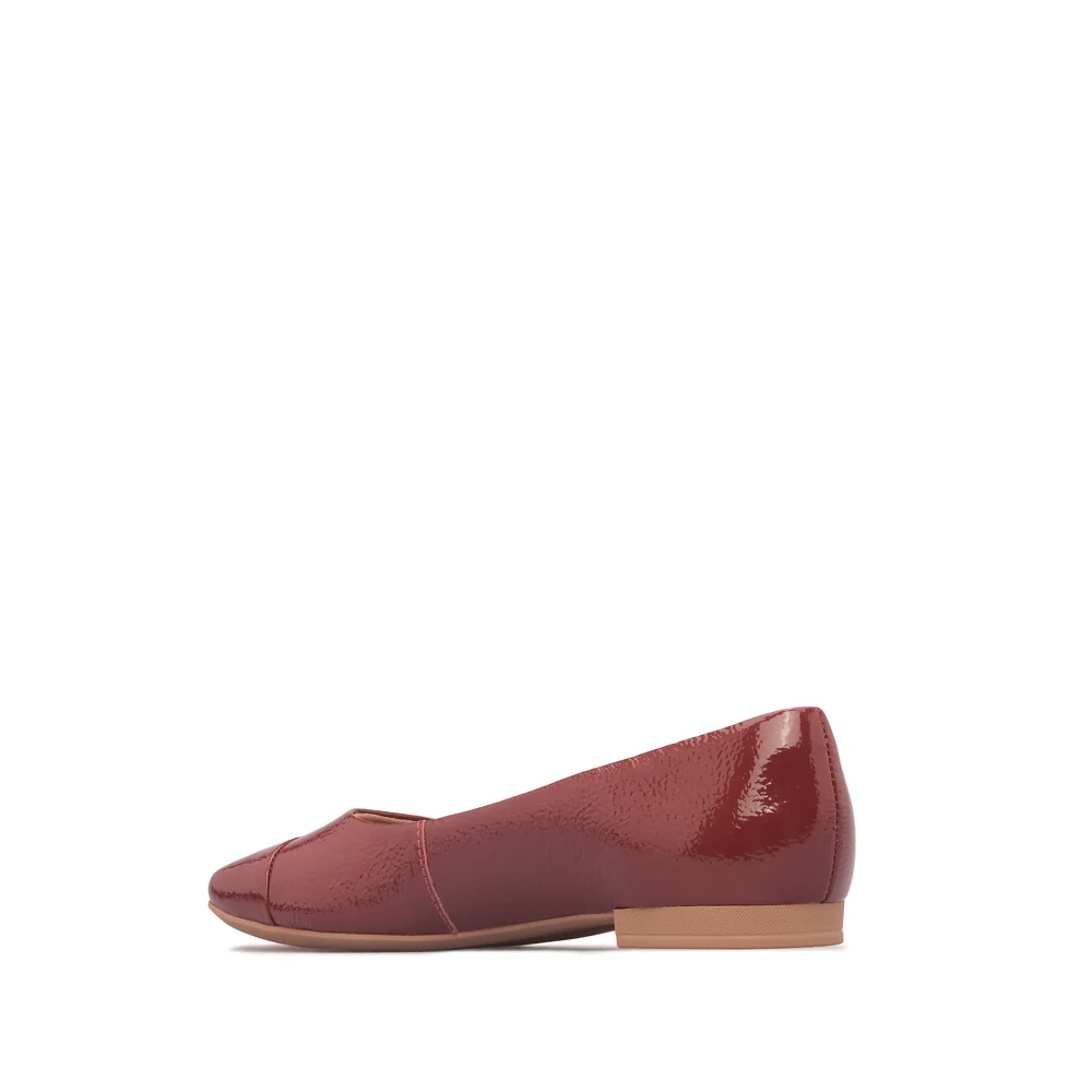 Sapato Salto Raso Mulher Verniz Vermelho - Image 4
