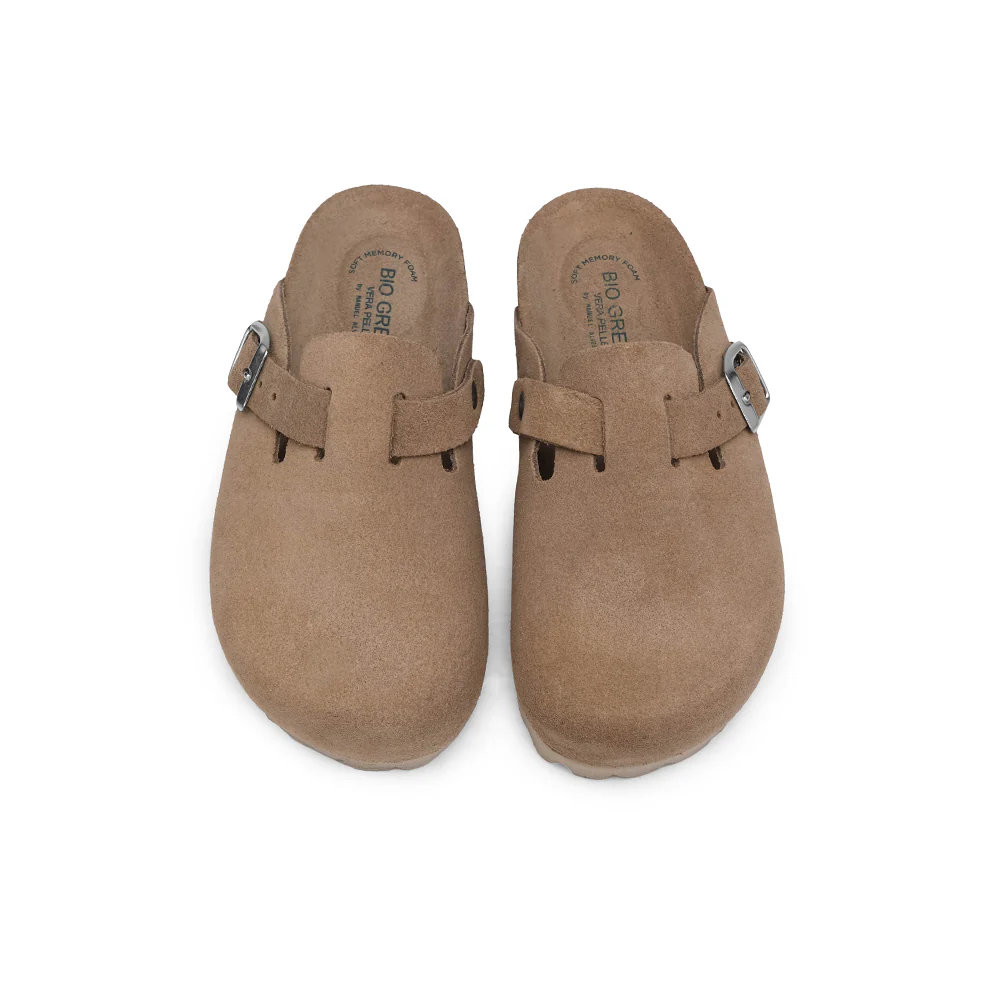 Chinelo Salto Raso Criança Camurça Taupe - Image 5