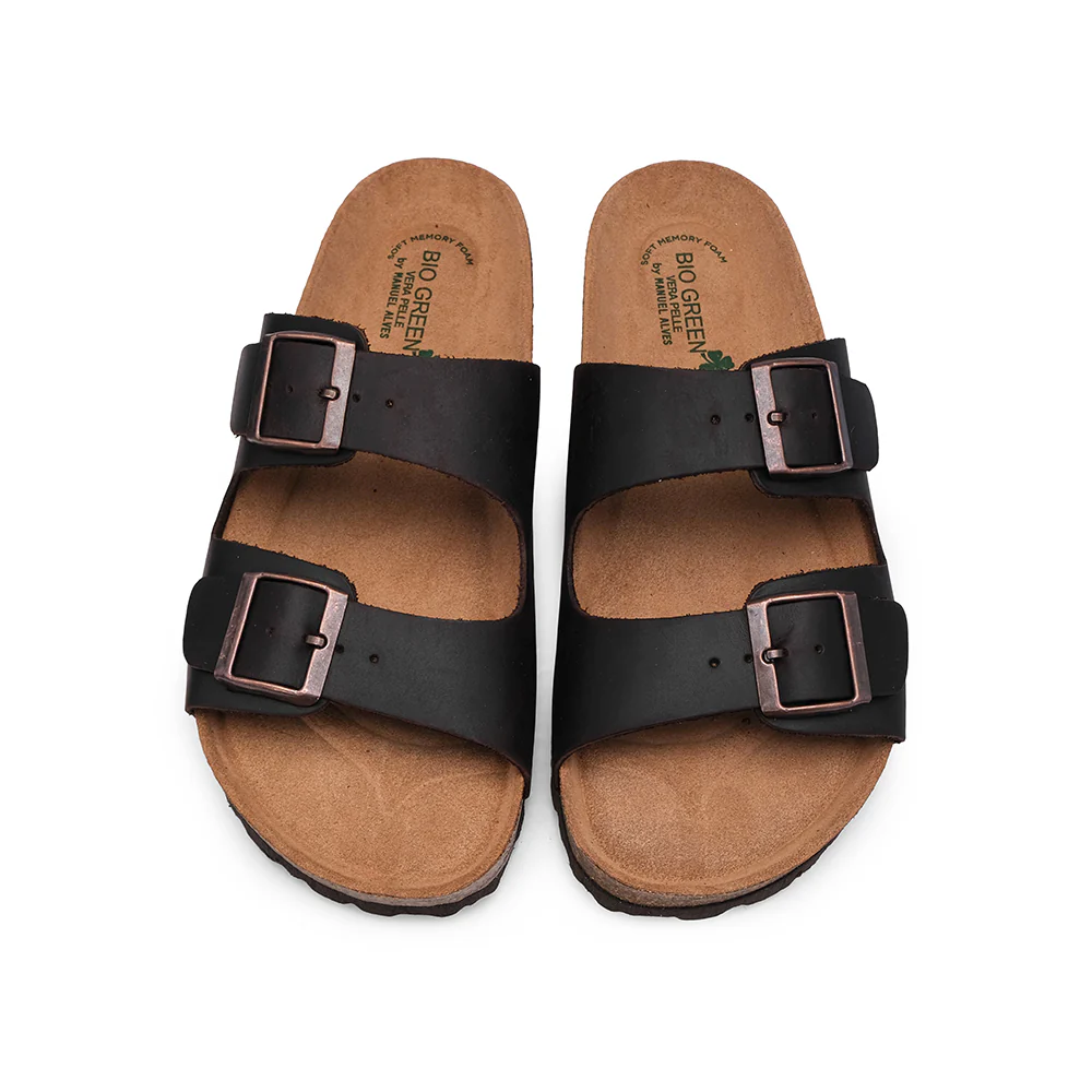 Chinelo Salto Raso Homem Nobuck Castanho - Image 5