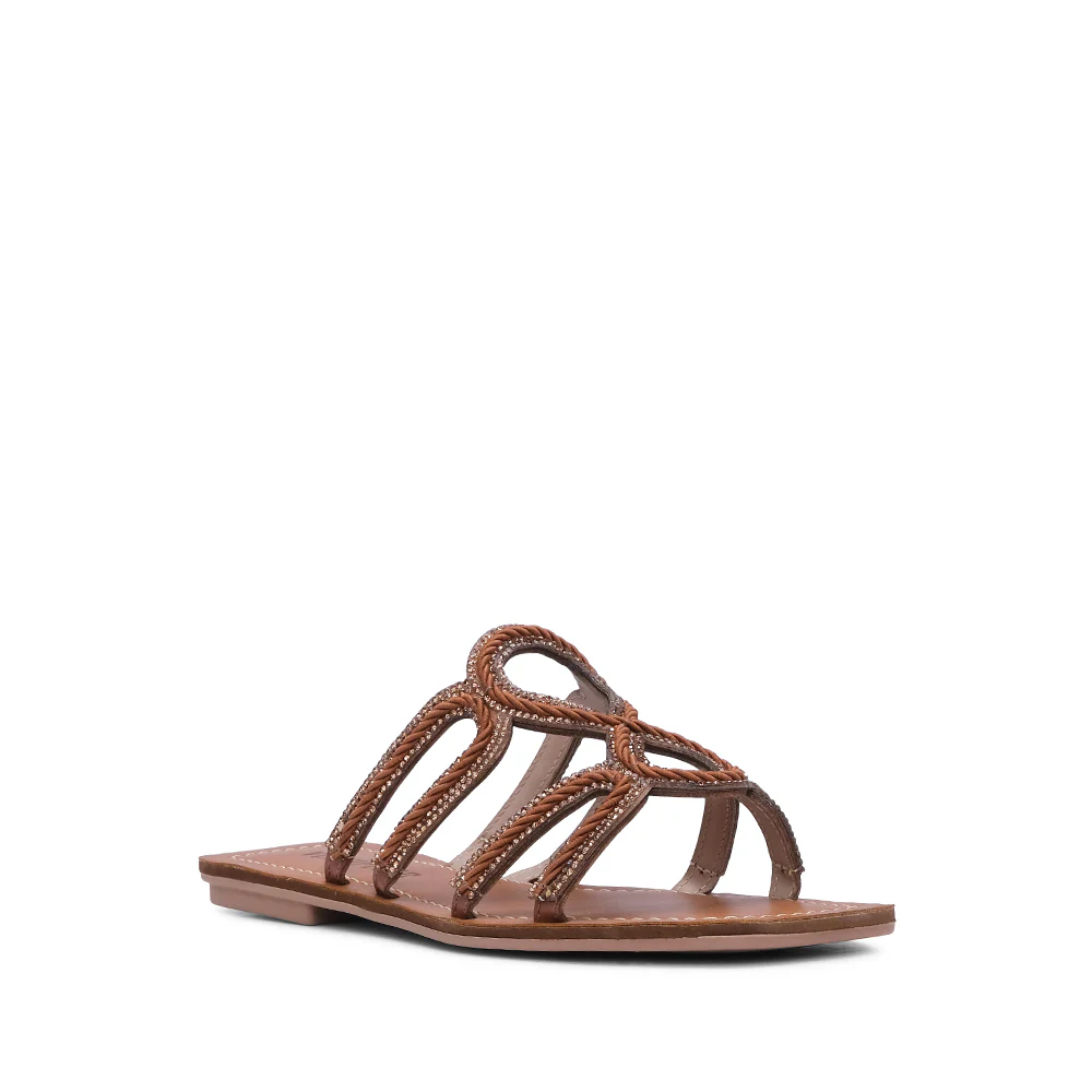 Chinelo Casual Mulher Camel - Image 3