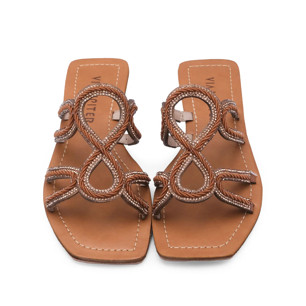 Chinelo Casual Mulher Camel - Image 6