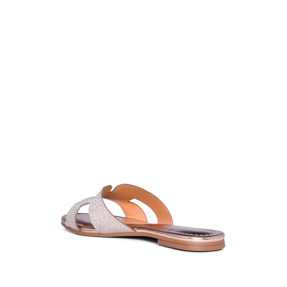 Chinelo Salto Raso Mulher Metalizado Dourado - Image 4