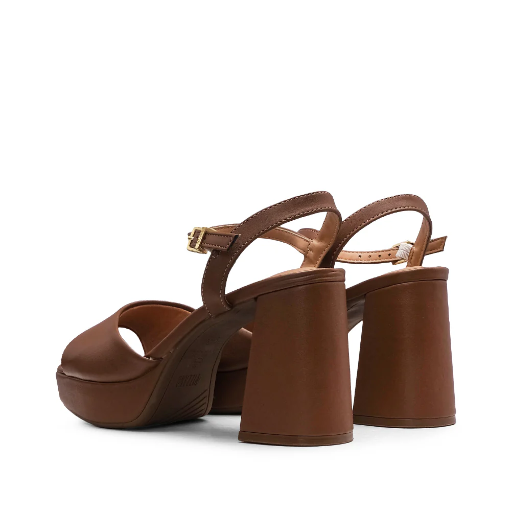Sandália Salto Alto Mulher Camel - Image 3