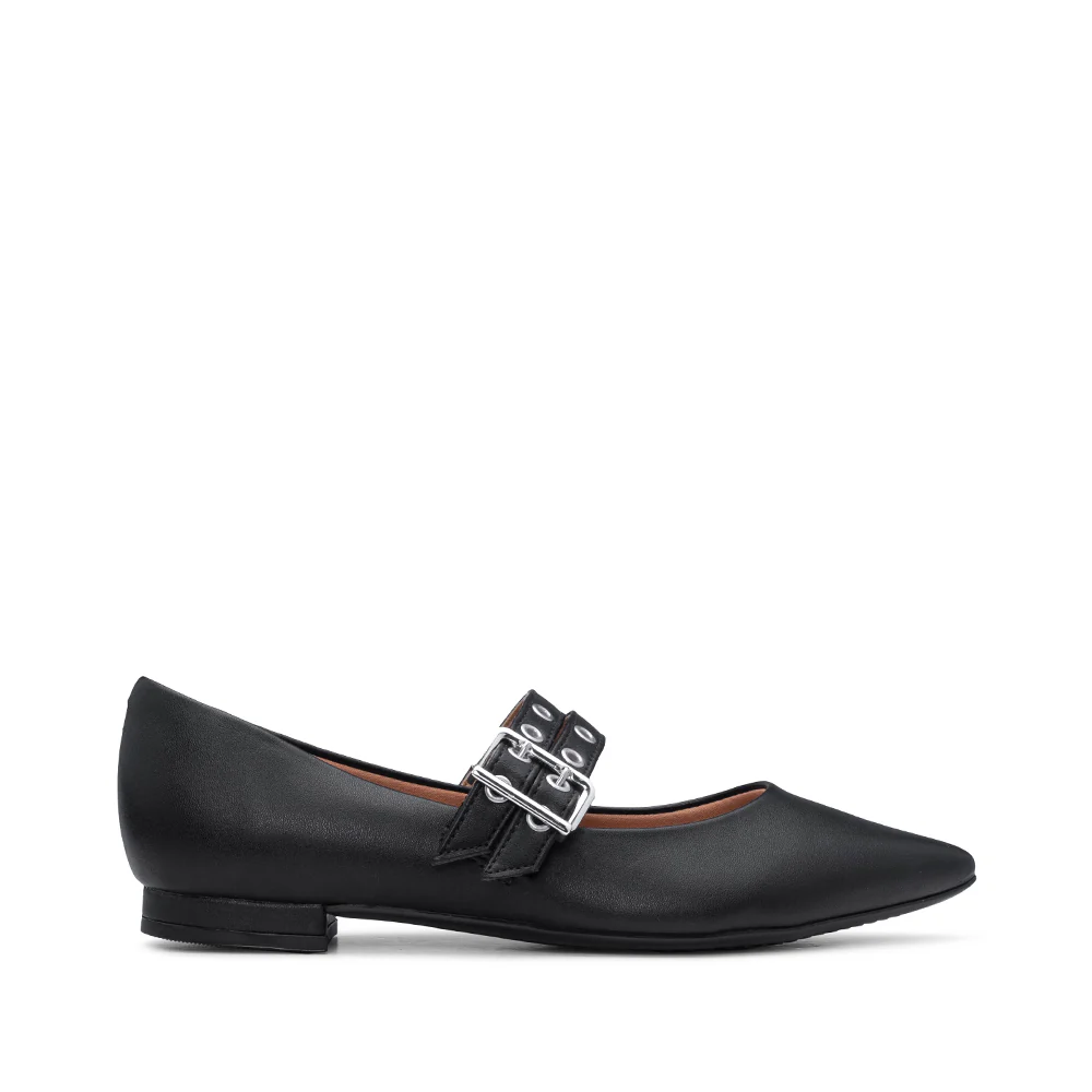 Sapato Mary Jane Mulher Preto