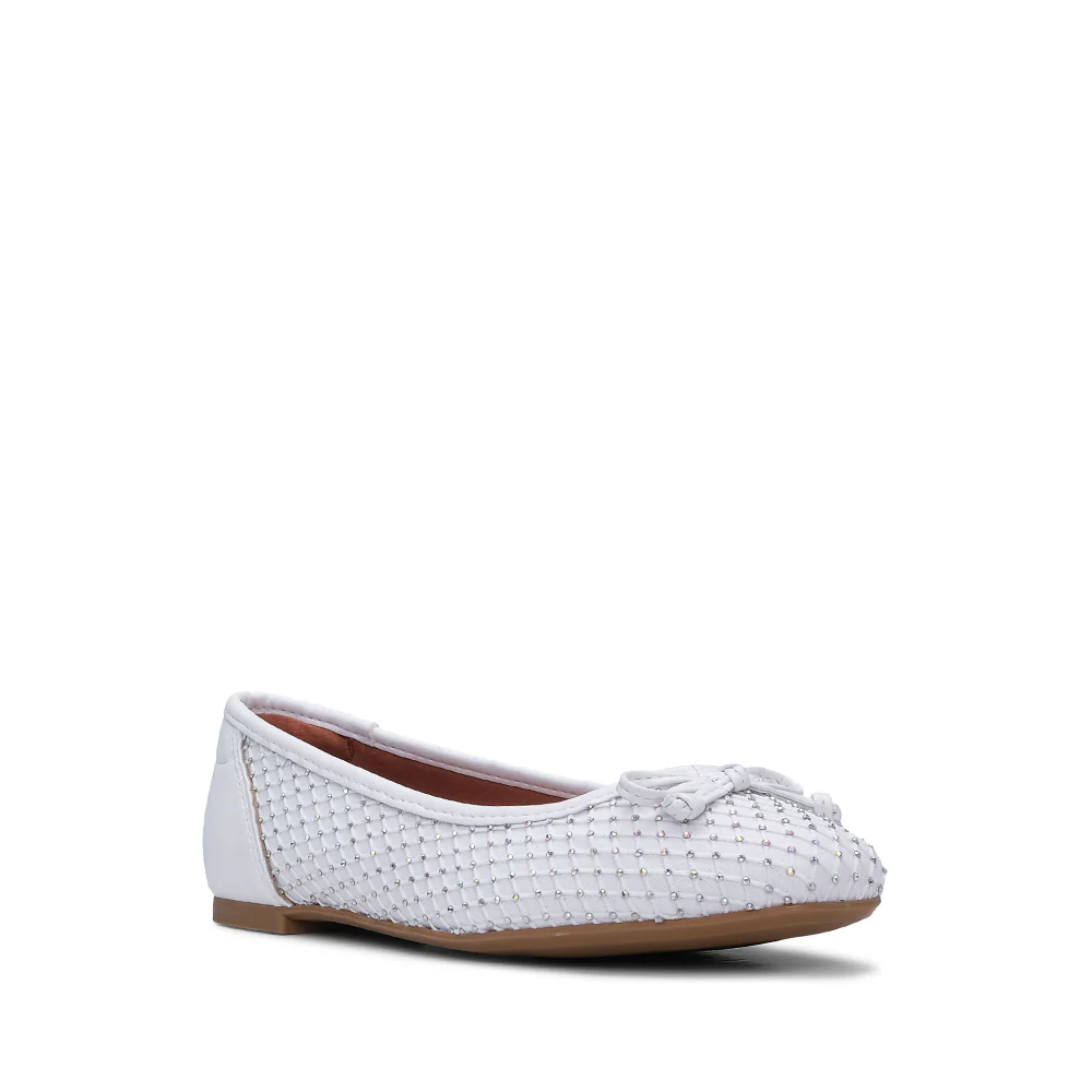 Sapato Sabrinas Mulher Pele Sintética Branco - Image 3