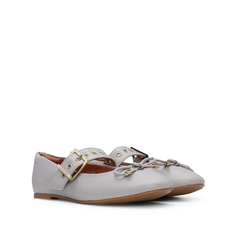 Sapato Mary Jane Mulher  Cinzento - Image 6