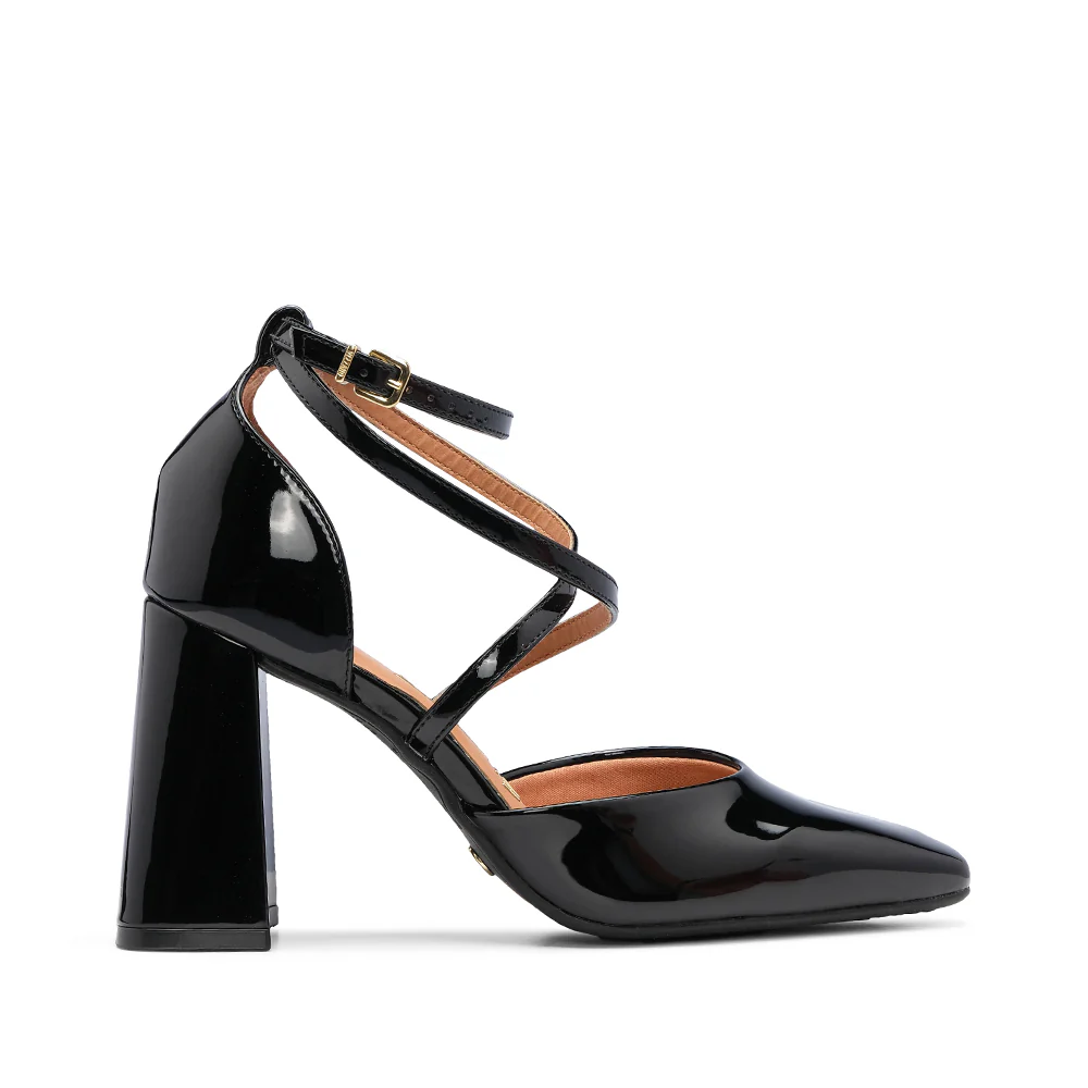 Sapato Salto Alto Mulher Verniz Preto