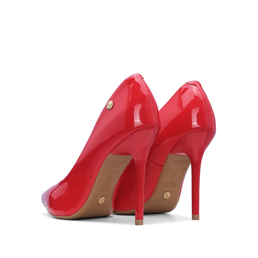Sapato Salto Alto Mulher Verniz Vermelho - Image 3