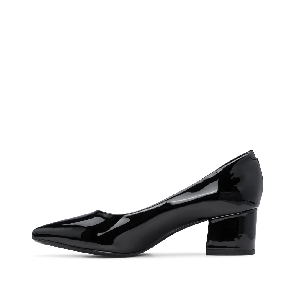 Sapato Salto Médio Mulher Verniz Preto - Image 2