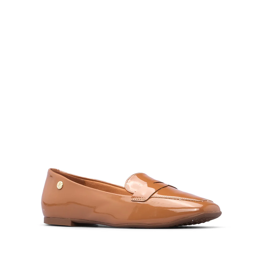 Sapato Salto Raso Mulher Verniz Camel - Image 3