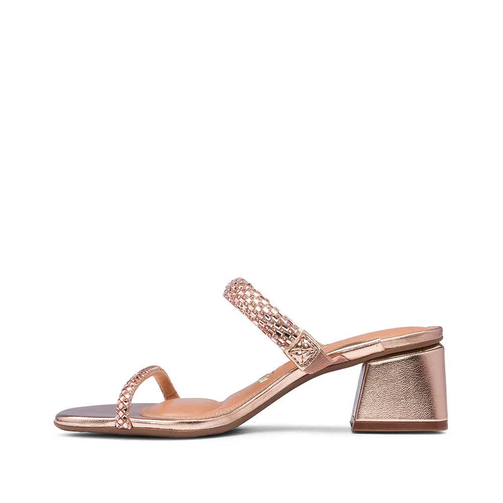 Soca Casual Mulher Metalizado Bronze - Image 2