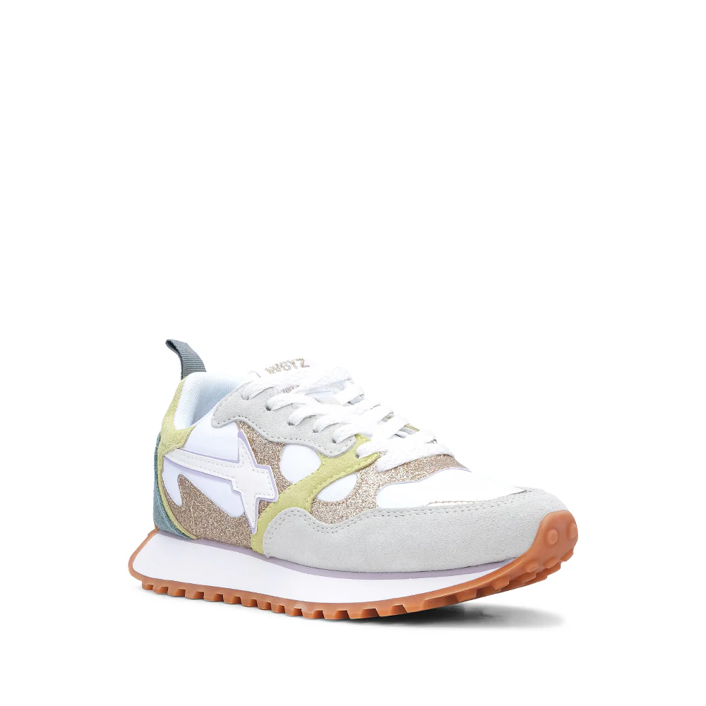 Sapatilha Casual Mulher Branco E Verde - Image 3