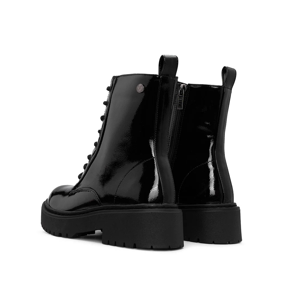 Bota Militar Mulher Verniz Preto - Image 4