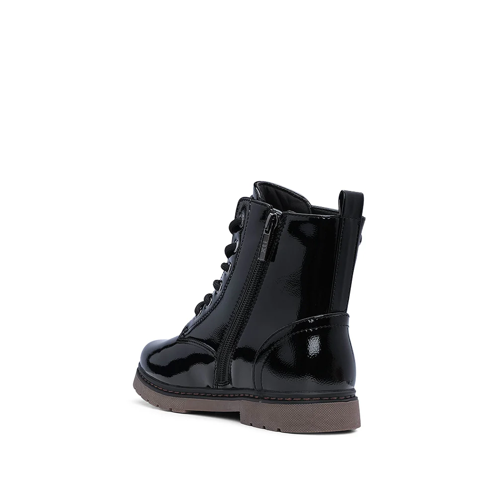 Botim Casual Criança Verniz Preto - Image 4