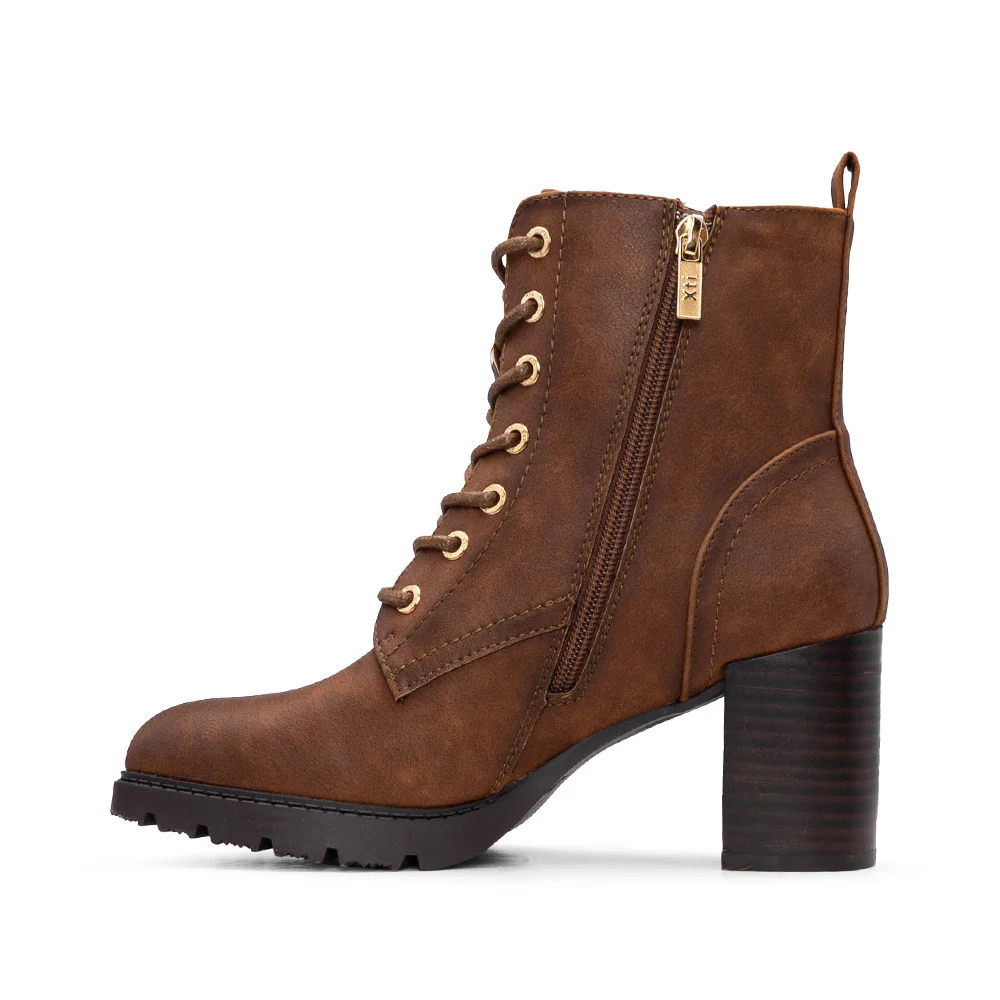 Botim Salto Alto Mulher Camel - Image 2