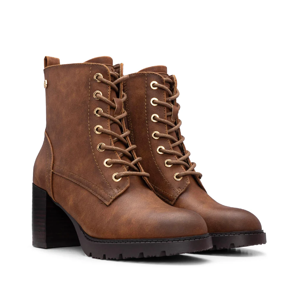 Botim Salto Alto Mulher Camel - Image 3