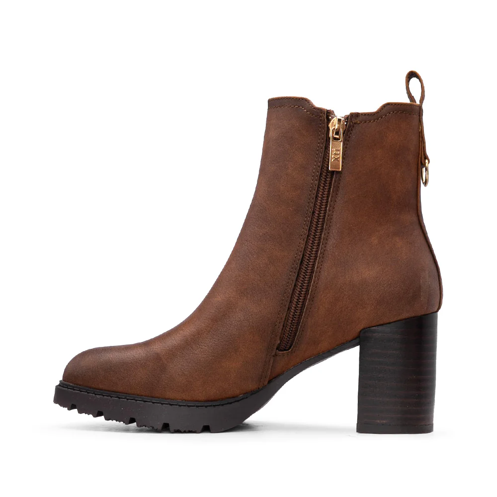 Botim Salto Alto Mulher Camel - Image 2