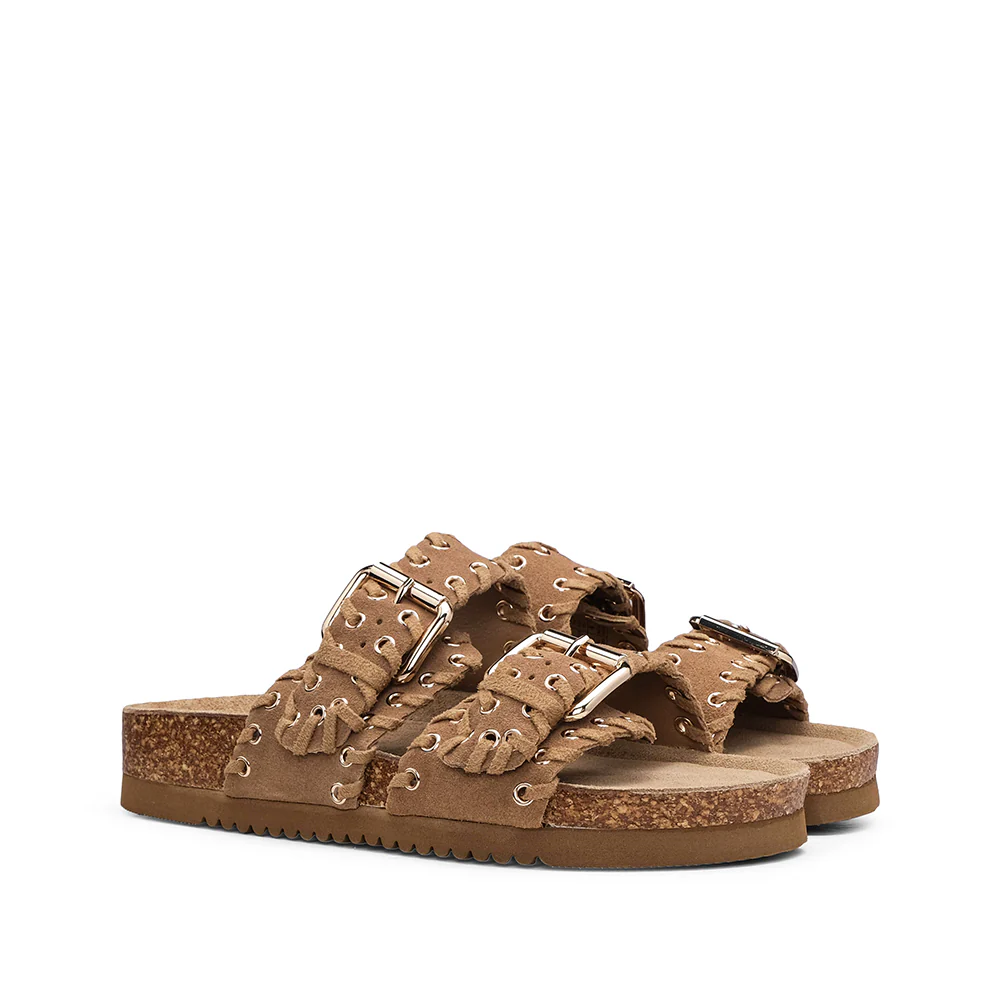 Chinelo Casual Mulher Camel - Image 2
