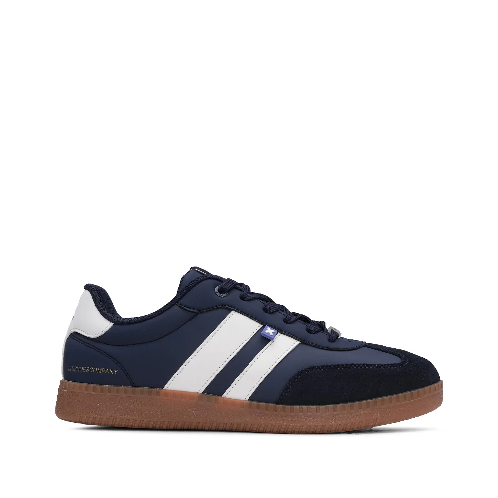 Sapatilha Casual Homem Pele Sintética Azul Marinho