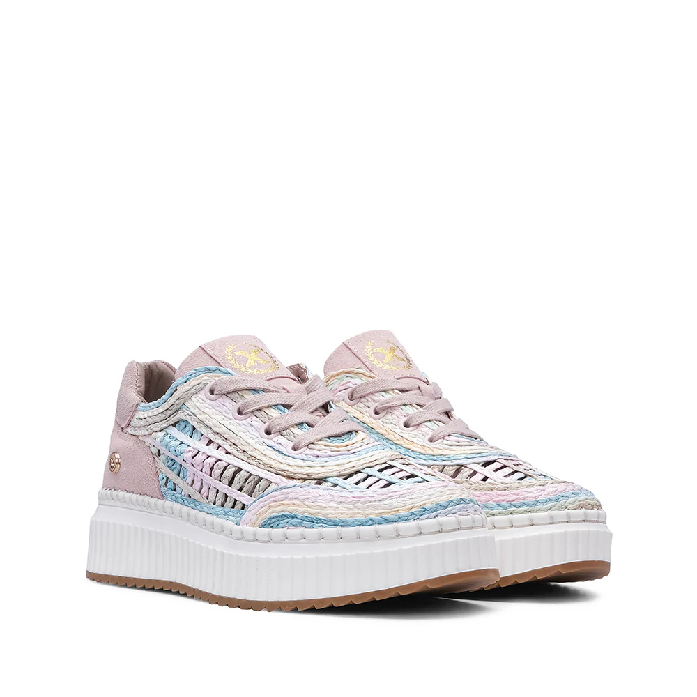 Sapatilha Casual Mulher Pele Sintética Multicolor - Image 6