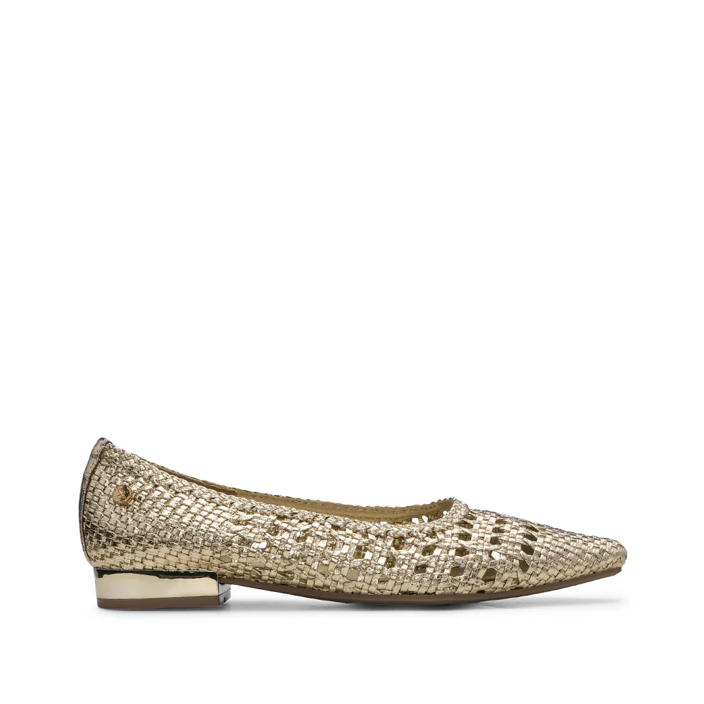 Sapato Sabrinas Mulher Dourado