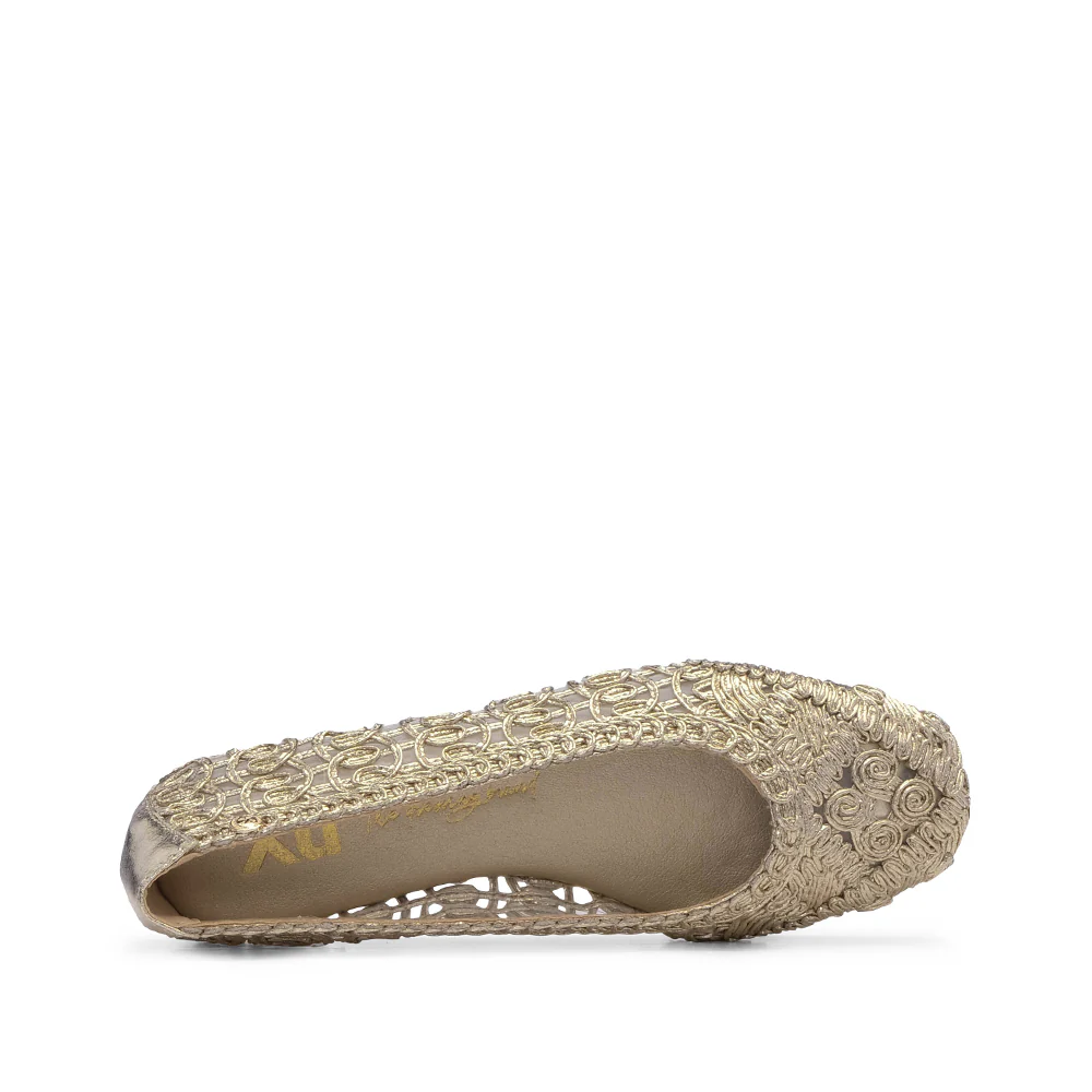 Sapato Sabrinas Mulher Dourado - Image 4