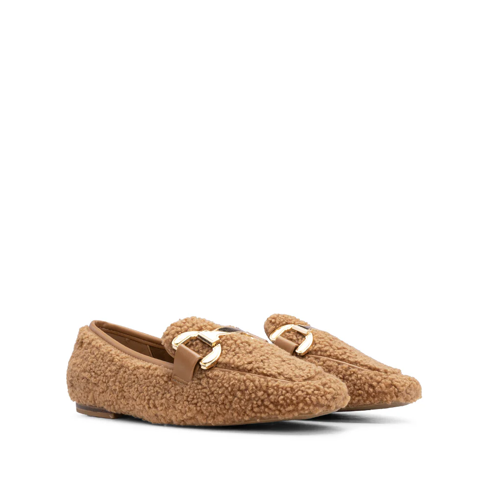 Sapato Salto Raso Mulher Camel - Image 2