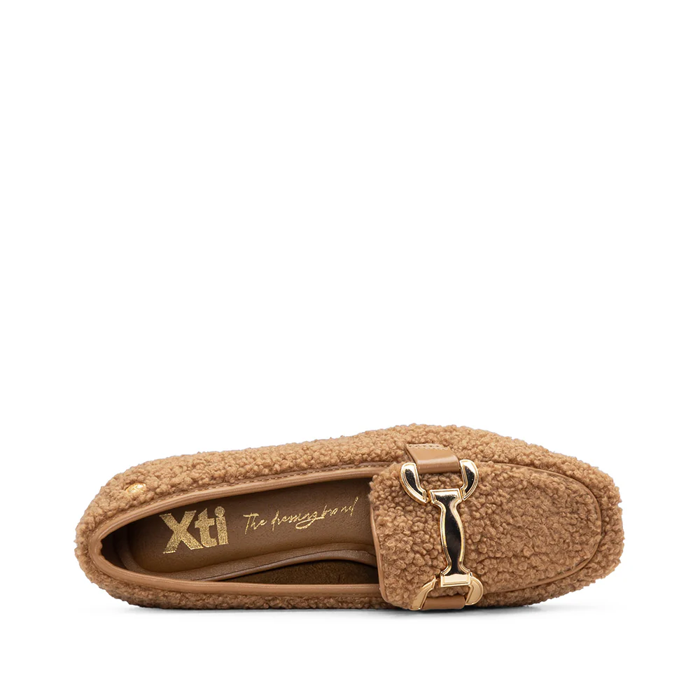 Sapato Salto Raso Mulher Camel - Image 4