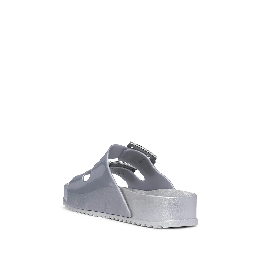 Chinelo Casual Mulher Prata - Image 4